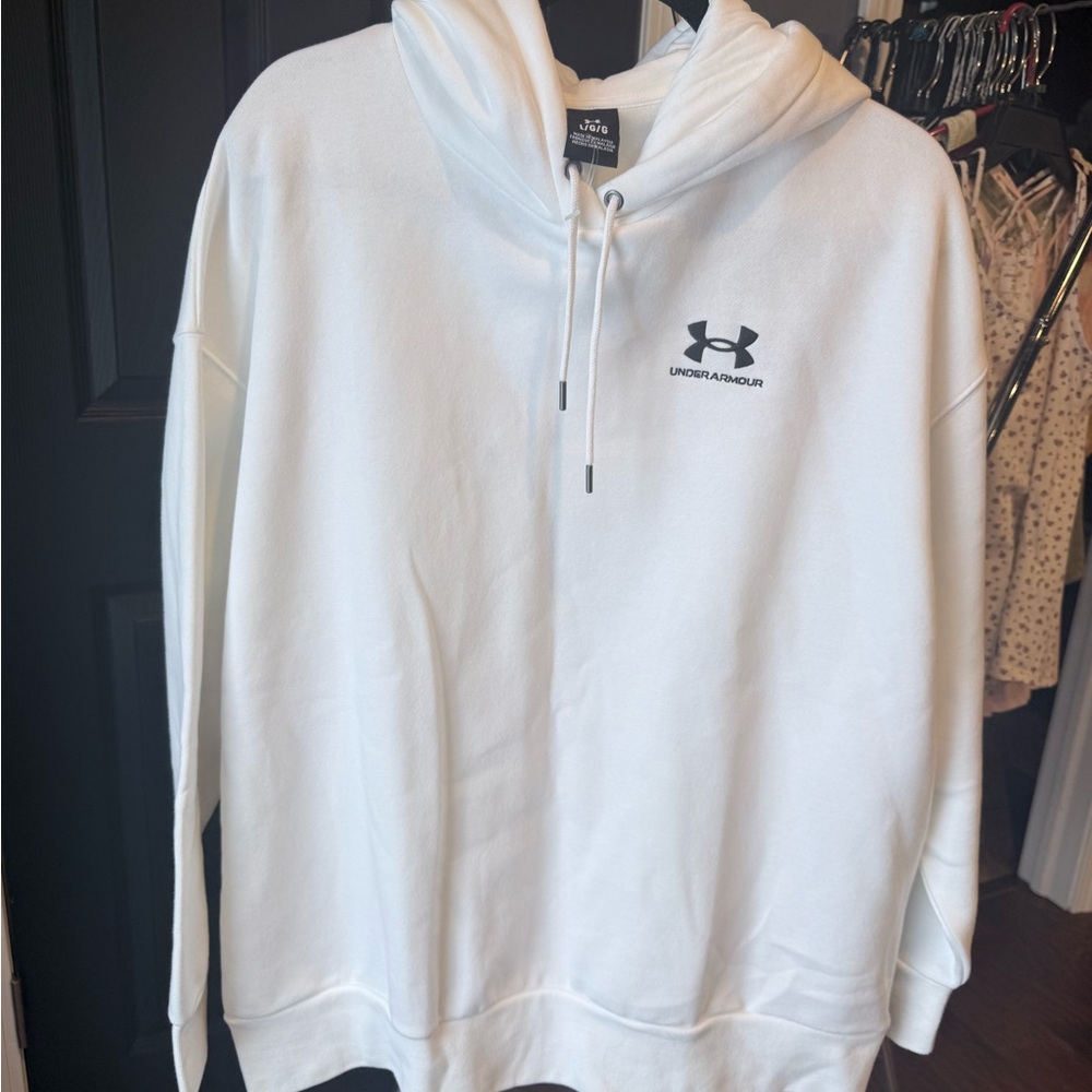 Under Armour Men's White Pullover Hoodie